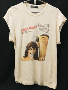 DOLCE&GABBANA PEPSI COLA GRAPHIC T SHIRT ドルチェ ガッバーナ ドルガバ ペプシ コーラ ダメージ加工 Tシャツ サイズ50 店舗受取可