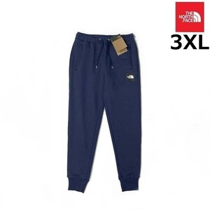 1円～!売切!【正規新品】THE NORTH FACE◆W BOX NSE JOGGER ジョガーパンツ ボックスロゴ US限定 裏起毛 アウトドア(3XL)紺 190110-10