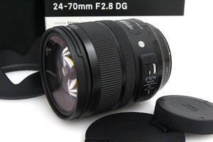 美品｜シグマ 24-70mm F2.8 DG OS HSM Art キヤノンEFマウント用 CA01-A7794-2A3 EFマウント 大口径 標準ズーム レンズ フルサイズ Art