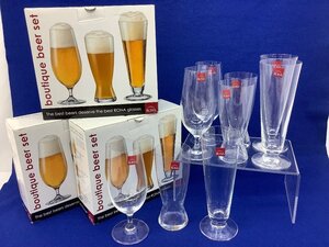 ⑫ RONA boutique beer set/ビールグラスセット 3箱まとめ 製造時の傷等有 B品 未使用品 ACB