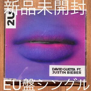 David Guetta Ft.Justin Bieber ジャスティン・ビーバー 2U EU盤シングル 新品未開封