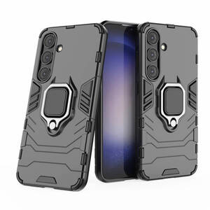 T赤字処分 黒 Galaxy S24 指リング付き ケース カバー ギャラクシー SC-51E SCG25 本体 画面 保護 米軍 耐衝撃 超頑丈 スタンド ホルダー