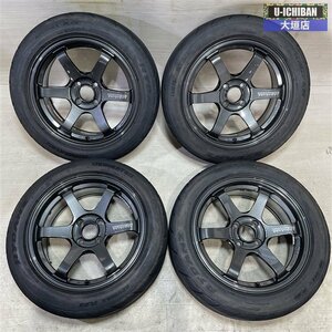 ND ロードスター 等 美品 レイズ VOLK TE37 SONIC 7-16+25 4H100 2022年製 REVIMAX R23 205/50R16 16インチ 4本セット 002R