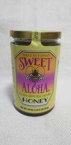 ハワイ産 大容量 生はちみつ スイート アロハ ロー&オーガニック ハニー 30oz(850g) HAWAII SWEET ALOHA HONEY レア ハワイアンハニー 蜂蜜