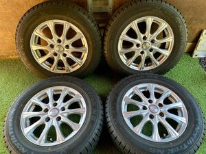 195/65R15 91Q NorthTrek N5 2022年製　スタッドレス バリ山4本セット　JOKER 15x6J ET 53 PCD 114.3 5H ノア　ヴォクシー等