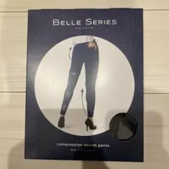 BELLE SERIES 着圧デニムパンツ ウォッシュブラック M