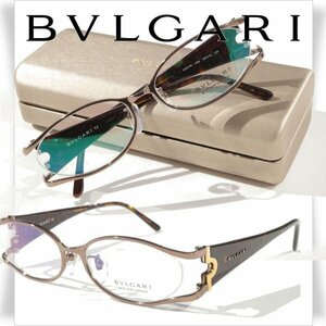 新品1円～★定価11万 BVLGARI ブルガリ ケース付き 日本製 眼鏡 メガネ フレーム アイウェア ユニセックス 2007TK 495 正規店本物◆S1082