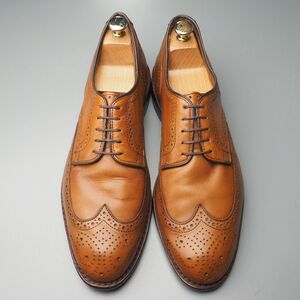 W2847//米国製*アレンエドモンズ*プレイヤーズシュー/Player’s Shoe*/メンズ10D/ウイングチップ/フルブローグ/レザーシューズ/革靴/茶