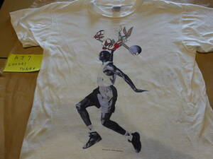 1992　Vintage NIKE T-shirts　Air Jordan 7 looney tunes【HARE JORDAN】　銀タグ　米国製　size　XL 　