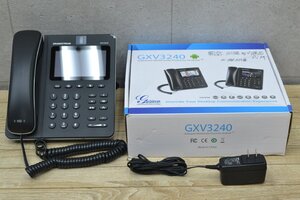 W788■現状品■Android搭載　IPテレビ電話機■GRANDSTREAM GXV3240■ビジネスフォン■初期化済・カメラ動作確認済・ツーツー音確認済