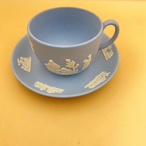 ウェッジウッド WEDGWOOD ジャスパー カップ ソーサー ペールブルー　(2501-33)