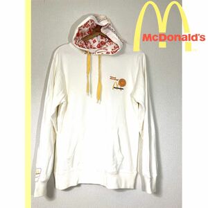 GraniphMcDonald パーカ マクドナルド エッグマックマフィン M プルオーバー 白 