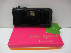 [M] kate spade ケイトスペード 長財布 エナメル