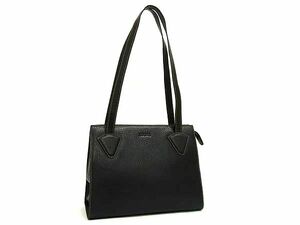 1円 ■美品■ LOEWE ロエベ レザー トートバッグ ショルダーバッグ 肩掛け レディース ブラック系 FH2793