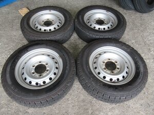 カムロード　195/70R15　106/104　トヨタ　カムロード　純正・15X5J　139.7-6H◆DUNLOP VAN01・7-8分　2021年製　車検