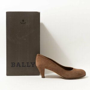 BALLY バリー スエード パンプス ダークブラウン こげ茶 35 1/2 22.5cm相当 本革 イタリア製 レディース シンプル レトロ シューズ 靴