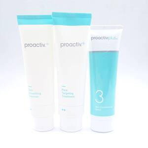 N39509B● 【未使用品】 proactiv+ プロアクティブプラス クレンザー トリートメント コンディショニング 3本セット ステップ1 2 3 90g