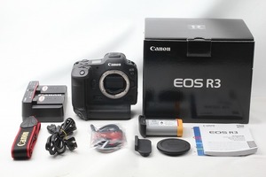 ◆超極上美品◆キヤノン Canon EOS R3 ボディ ブラック 僅か31000ショット以下 付属品満載 元箱 ミラーレス一眼レフカメラ◇M46332