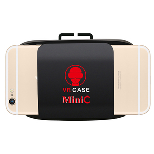 【送料無料】 VR CASE mini C ヘッドマウント 3D VRゴーグル iOS アンドロイド スマートフォン対応 VR BOX (ブラック)