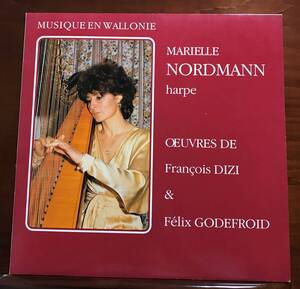 白Musique En Wallonie★マリエル・ノールマン　ディツィ&ゴドフロワ:《ハープ作品集》★オランダプレス 高音質 LP 激レア 長岡鉄男系