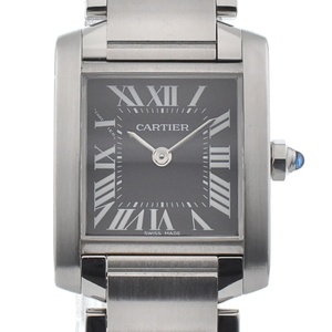 カルティエ CARTIER W51026Q3/2384 タンクフランセーズ SM クォーツ レディース 良品 箱・保証書付き M#134316