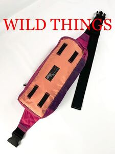 新品未使用 WILD THINGS 旧タグ 復刻 リップストップ ナイロン ウエストバッグ ワイルドシングス ショルダーバッグ 軽量 速乾 強靭素材