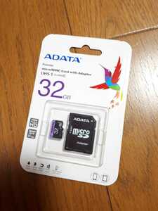 ◆送料無料◆32GB★microSDHCカード Class10 UHS-I SDカード変換アダプタ付 ADATA AUSDH32GUICL10-RA1