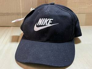 【未使用】レア 90年代 NIKE CAP キャップ ビンテージ ヴィンテージ MADE IN TAIWAN 台湾製 ブラック ONESIZE スナップバック