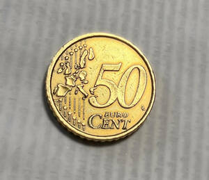 ユーロ硬貨 　５０セント (２００２年）イタリア　