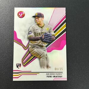 15枚限定 松井裕樹 2024 Topps Pristine PINK REFRACTOR Yuki Matsui Rookie パドレス MLBカード