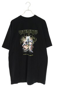 ヴェトモン VETEMENTS 21SS UE51TR560B サイズ:XS エレクトリックヘビーメタルTシャツ 中古 BS99