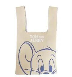 【新品、未使用】TOM and JERRY　フェイスアップ　ニットマルシェバッグ