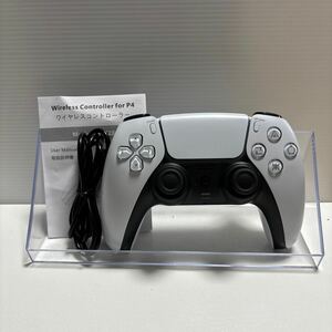 PS4コントローラー Bluetooth 無線接続 800mAh大容量バッテリー 10-14時間連続使用 ピンホールリセット機能 ワイヤレス4コントローラー