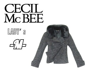 レディースM◇CECIL MC BEE◇ショートコート　ファー取外可