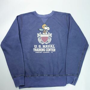 Buzz Rickson’s バズリクソンズ PEANUTS ピーナッツ フライングエースクルーネックスウェット U.S. NAVAL TRAINING CENTER L BR67172