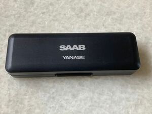 非売品◆SAAB◆サーブ◆YANASE◆ペンケース◆ブラック◆ノベルティ◆年代モノ◆中古◆限定1