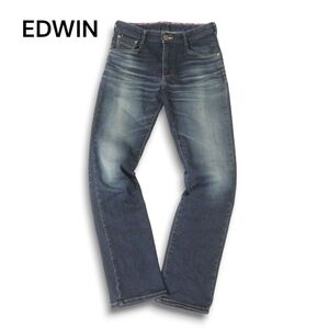 EDWIN エドウィン ER03 ジャージーズ★ USED加工 ストレッチ ストレート デニム パンツ ジーンズ Sz.M　メンズ 日本製　C4B04372_9#R