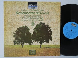 LP★Beethoven / Wilhelm Backhaus / Wiener Philharmoniker / Hans Schmidt-Isserstedt Klavierkonzert No. 3 C-Moll ドイツ盤