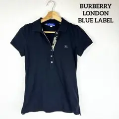 BURBERRY BLUE LABEL バーバリー ポロシャツ ブラック