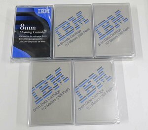 クリックポスト 5個セット 未開封 IBM 8mm DATA クリーニング データ カートリッジ テープ PC ストレージ S061205