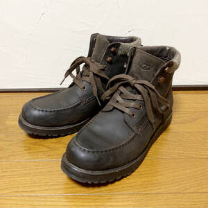 UGG アグ Merrick Boot レザーブーツ レースアップブーツ インナーボア BRW 27センチ(US9)