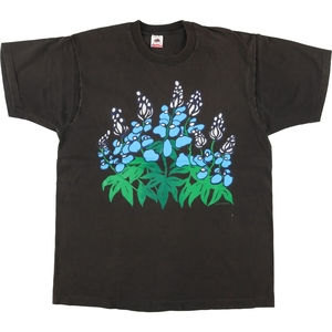 古着 90年代 フルーツオブザルーム FRUIT OF THE LOOM 花柄 プリントTシャツ USA製 メンズXL ヴィンテージ /eaa456076