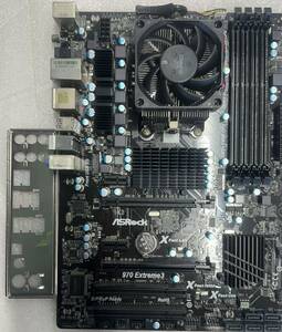 M5101 中古良品マザーボードセット　Asrock－970　Extreme3+AMD-FX-6300 SIX　Grepiaessor-3.5Ghz　CPU内蔵　+　CPUファン　動作確認済