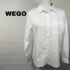 WEGO　ウィゴー　【L】　メンズ　シャツ　Yシャツ　しろ　ホワイト