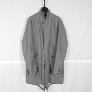 nonnative コットン ヘリンボーン スタンドカラー コート ジャケット ノンネイティブ グレー アウター Mサイズ メンズ チェスターコート