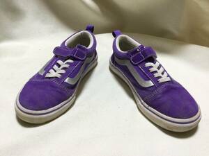 C2640 VANS パープルスニーカー　２１センチ　