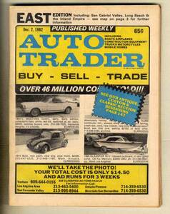 【c9149】82.12.2 AUTO TRADER [EAST EDITION] （米国ロサンゼルス周辺の中古車売買情報誌）