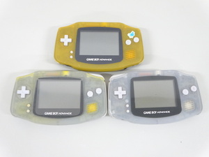 ジャンク 3点セット まとめて 任天堂 Nintendo Game Boy ADVANCE ゲームボーイ アドバンス 本体 AGB-001 