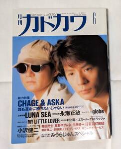 月刊カドカワ 1996年6月号　CHAGE&ASKA　LUNA SEA　小沢健二