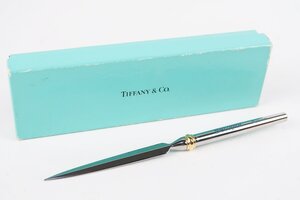 【美品】TIFFANY&Co. ティファニー レターオープナー ペーパーナイフ 小物 雑貨 ナイフ【RS100】